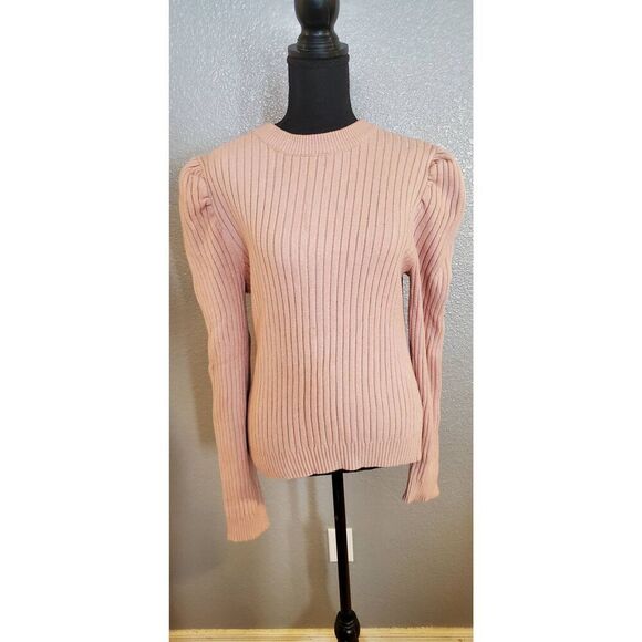 ASTR the Label Back Cut-Out Sweater Rose Pink | Trendy Open-Back Knit Top - Picture 4 of 13